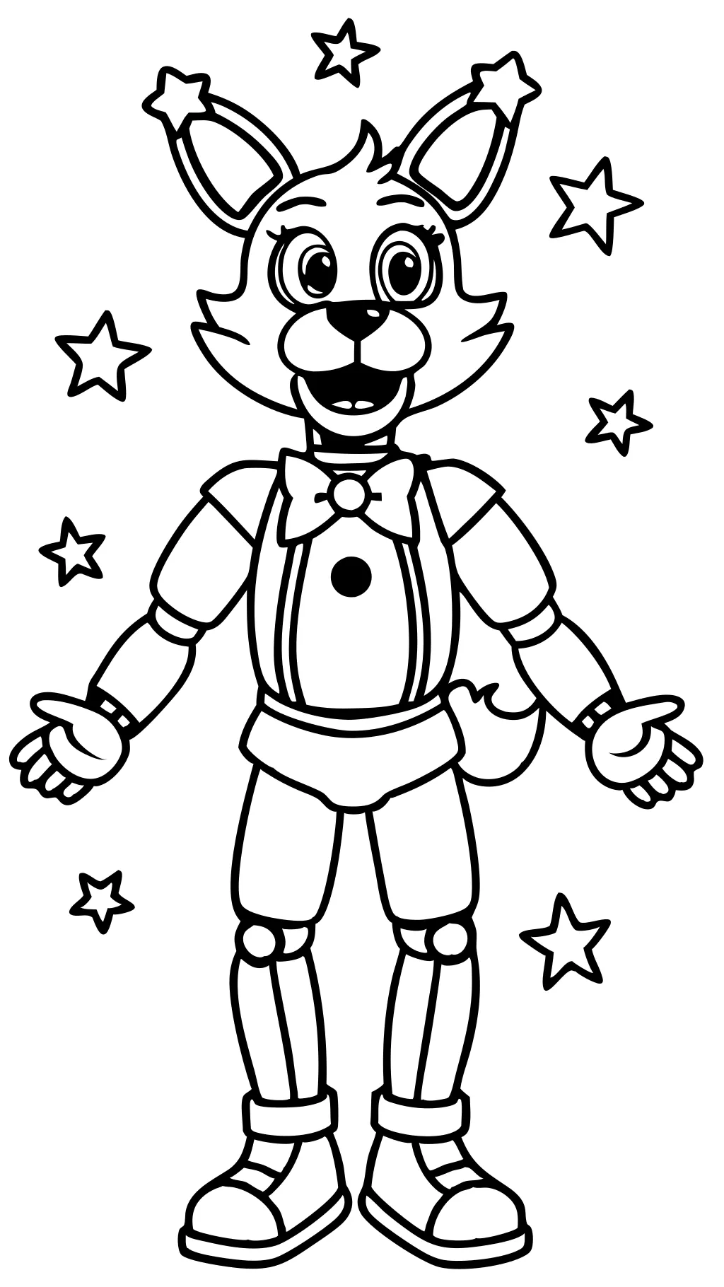 funtime foxy coloring pages